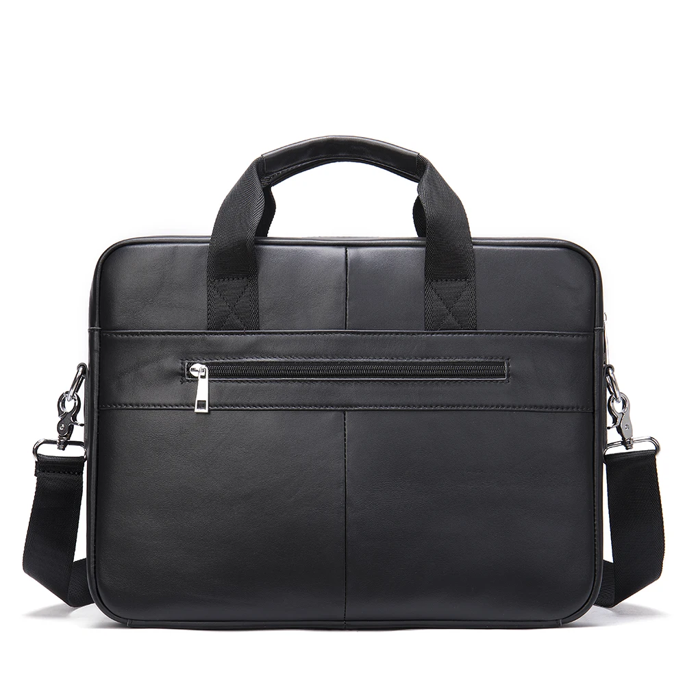 WESTAL Men's Briefcase Men's Bag Genuine Leather Laptop Bag 14 Computer Briecases Bags for Document Leather Messenger Totes Bags