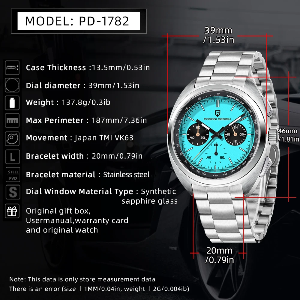 Jam Tangan Pria PAGANI DESIGN Terbaru 2025, Jam Tangan Quartz Chronograph Mewah Terbaik Untuk Pria, Kaca Safir AR, Bercahaya, Hadiah Pria Dengan Kotak