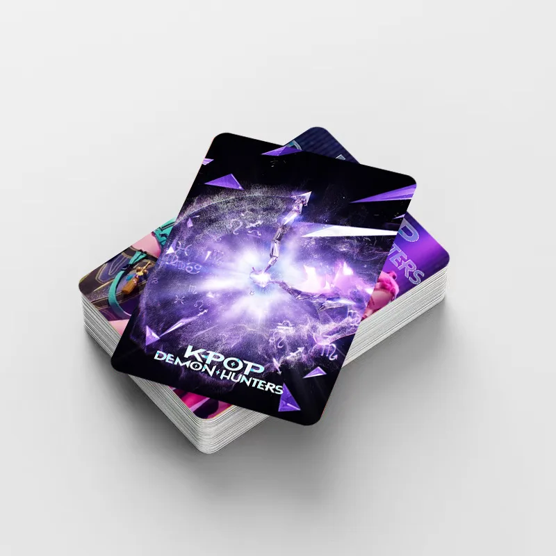 New Kpop Demon Hunters Photocards Laser Card Anime Character Small Card Postcard Set Mini Collection Book Card Birthday Gifts ﻿