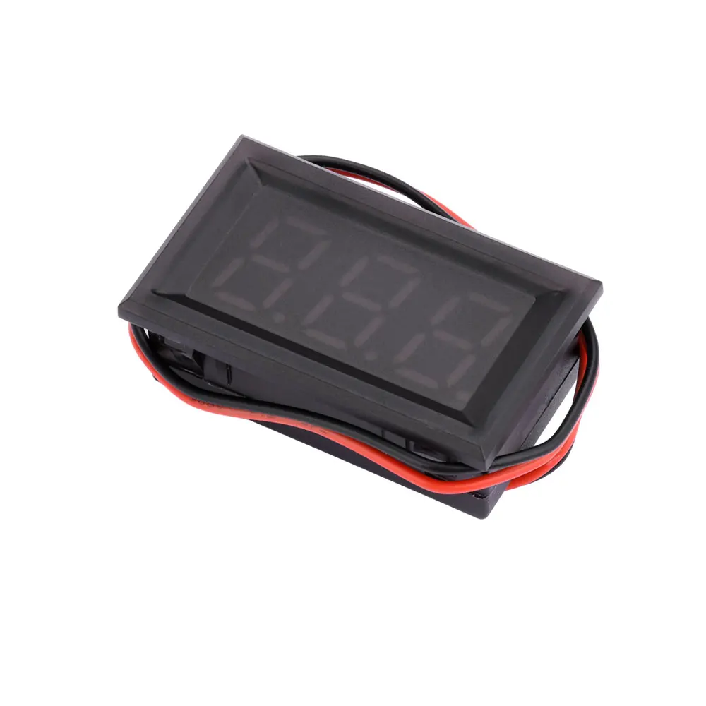 Mini LED Digital Display Voltmeter Detector DC4.5-30V Waterproof Voltage Meter 12V 24V Battery Monitor for Cars Boats Motorcycle