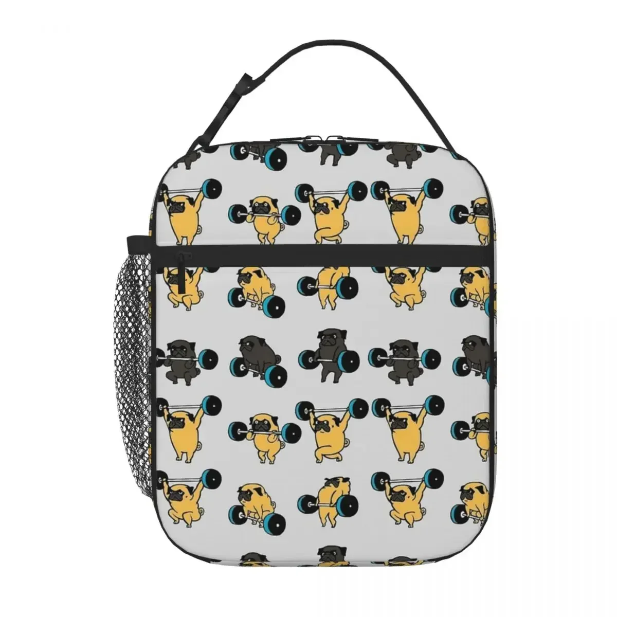 

Lifting Pugs Dog Insulated Lunch Bags Thermal Bag Lunch Container High Capacity Tote Lunch Box Food Storage Bags Office Travel
