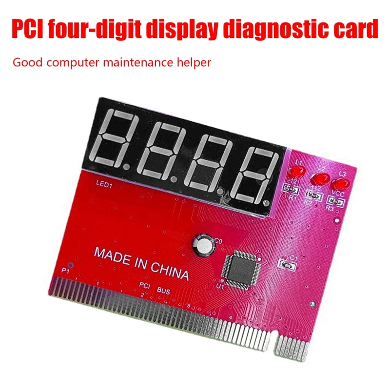 

Компьютер PCI Тестовая карта материнская плата светодиодный 4-значный диагностический тестер отладочная карта ПК анализатор