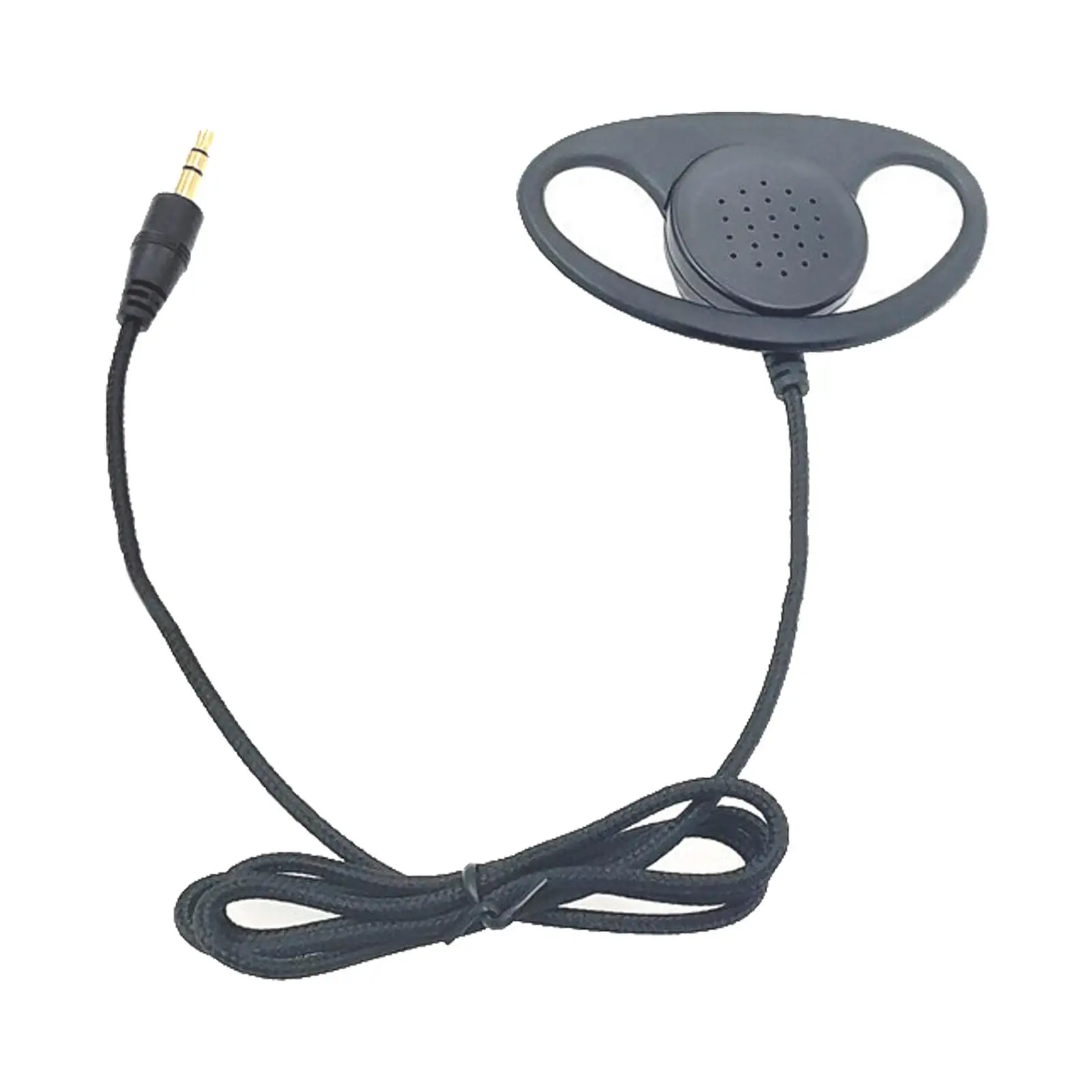 Ear Hook Mono Wired Headset 3.5mm Plug Unilateral Earphone Comfortable Design for Study and Business Use