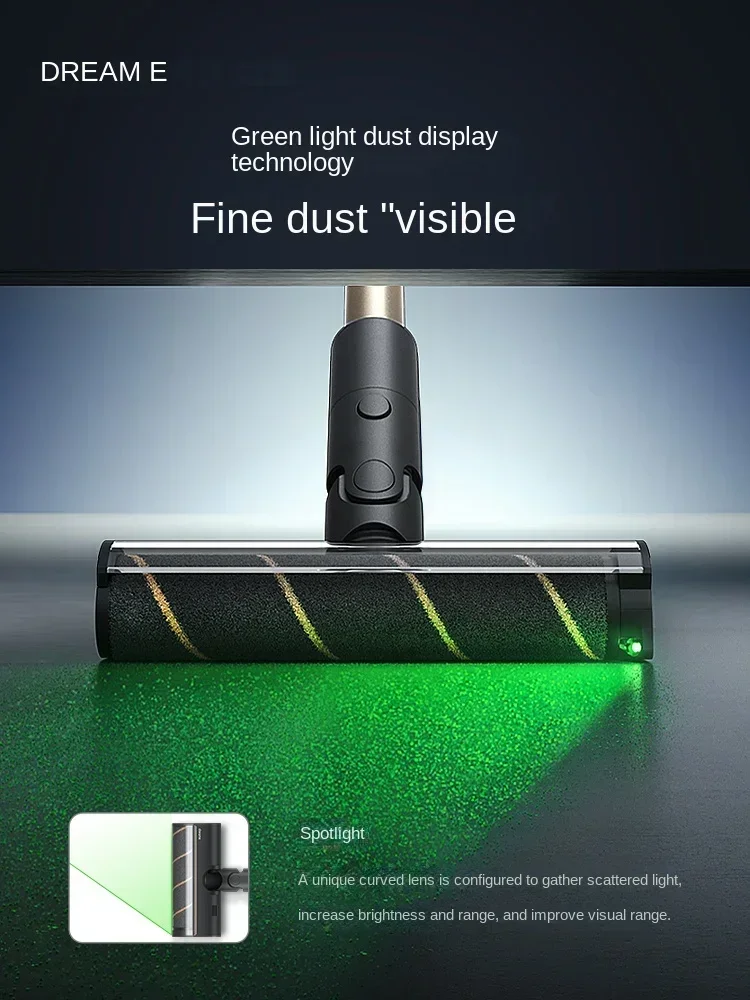 Dreame V12S Green Light Vacuum Cleaner Household Appliances Large Suction Wireless-wipe Integrated Anti-mite Cleaner