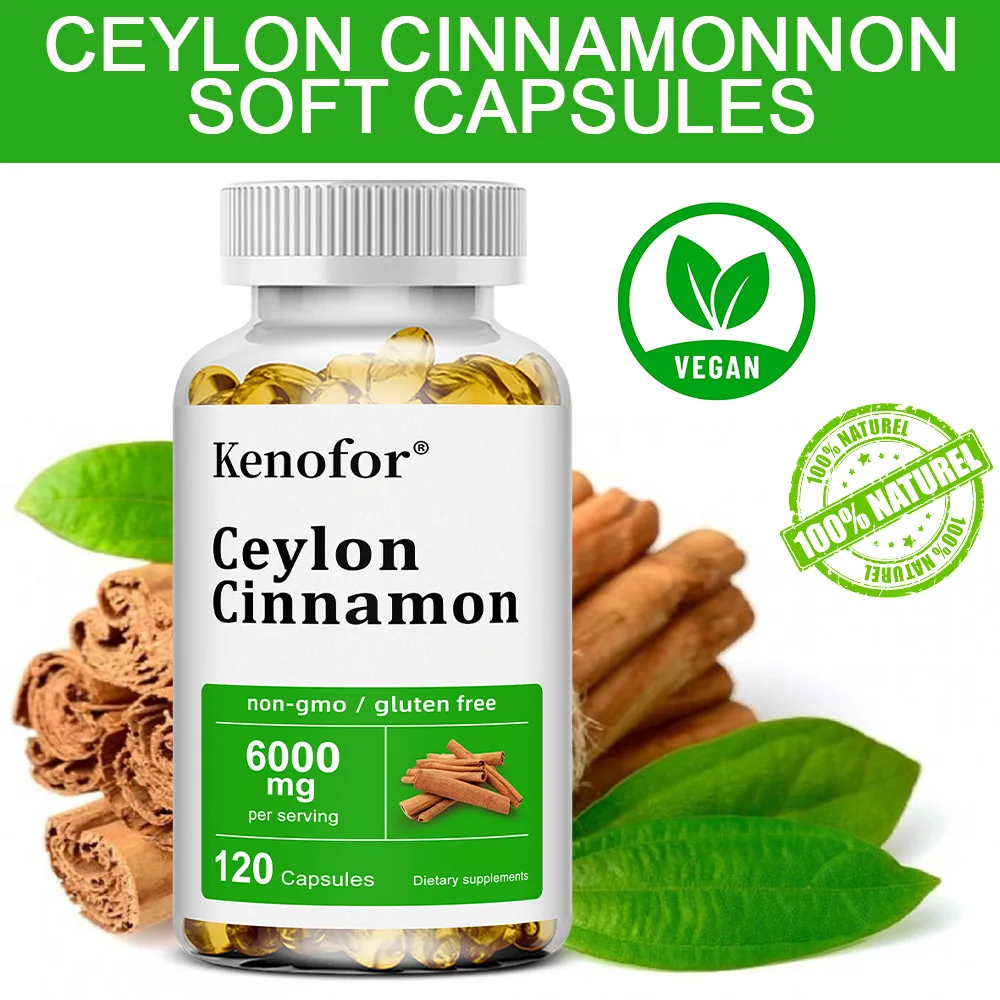 Ceylon Cinnamon Capsules, Support Joint Mobility, Bone Comfort, Digestive, Cardiovascular Wellness, Antioxidant & Immune Balance