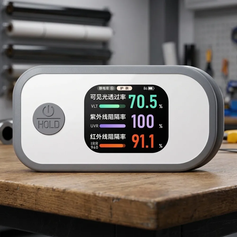 Lightweight Portable For A6 Car Film Testing Device for Infrared 940nm and UV 365nm Transmittance Verification