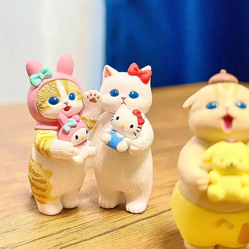 Qitan الحلقة 1 ثلاثة أرجل نورس X Mofusand Co وصفت عبر خلع الملابس دمية الملتوية البيض القط Fushandi دمى هدايا #5