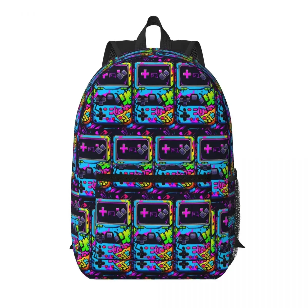Handheld Game Console Controller Student Backpack School Bag Hiking Travel Daypack for Men Women Bookbag Shoulder Bags