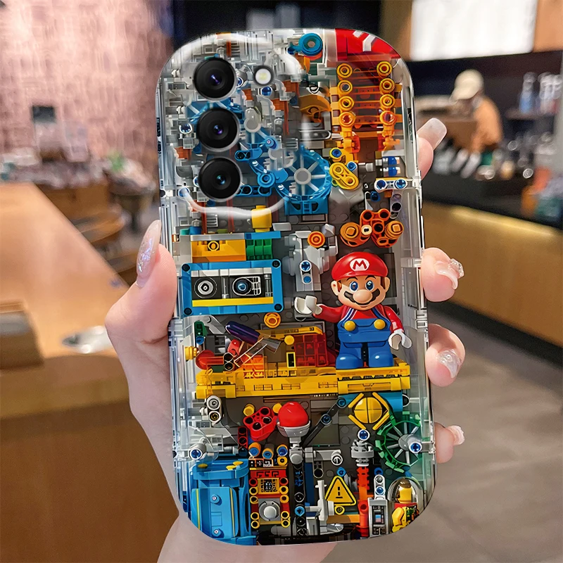 Super M-Marios Bros Case for Samsung Galaxy S24 S23 S22 S21 Ultra Plus S20 FE A73 A72 A71 A55 A54 5G A53 A52 A51 4G A50S Cover