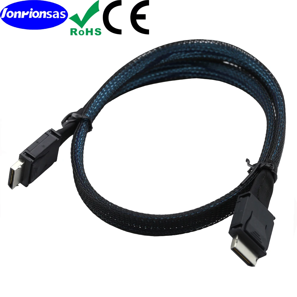 OcuLink PCIe PCI-Express SFF-8611 4i to OcuLink SFF-8611 4I SSD Data Active Cable 0.5m/1.0m