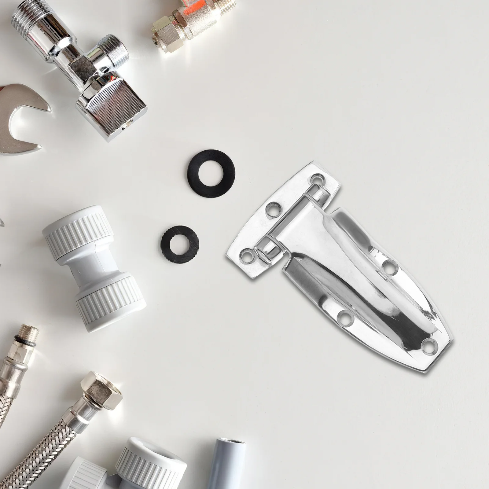 

Петля для прицепа из нержавеющей стали, 1 шт., подпружиненная задняя дверная коробка, замена ворот для грузовиков, сверхмощная фурнитура для боковых дверей