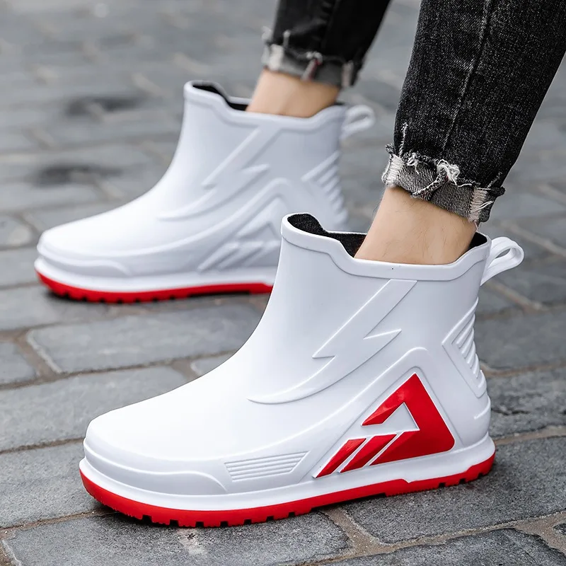 Men's Rain Boots: Waterproof, Non-Slip, Durable Fishing Boots, Outdoor Thick-Soled Work Rubber Boots