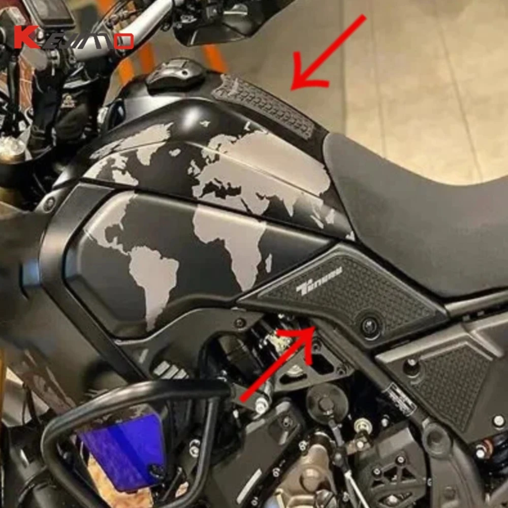 

For YAMAHA Tenere700 Tank Pad Sticker Tenere 700 T7 2019-2020 2021 Tenere700 SIDE GRIP PADS Non-slip Side Fuel TankPad Stickers