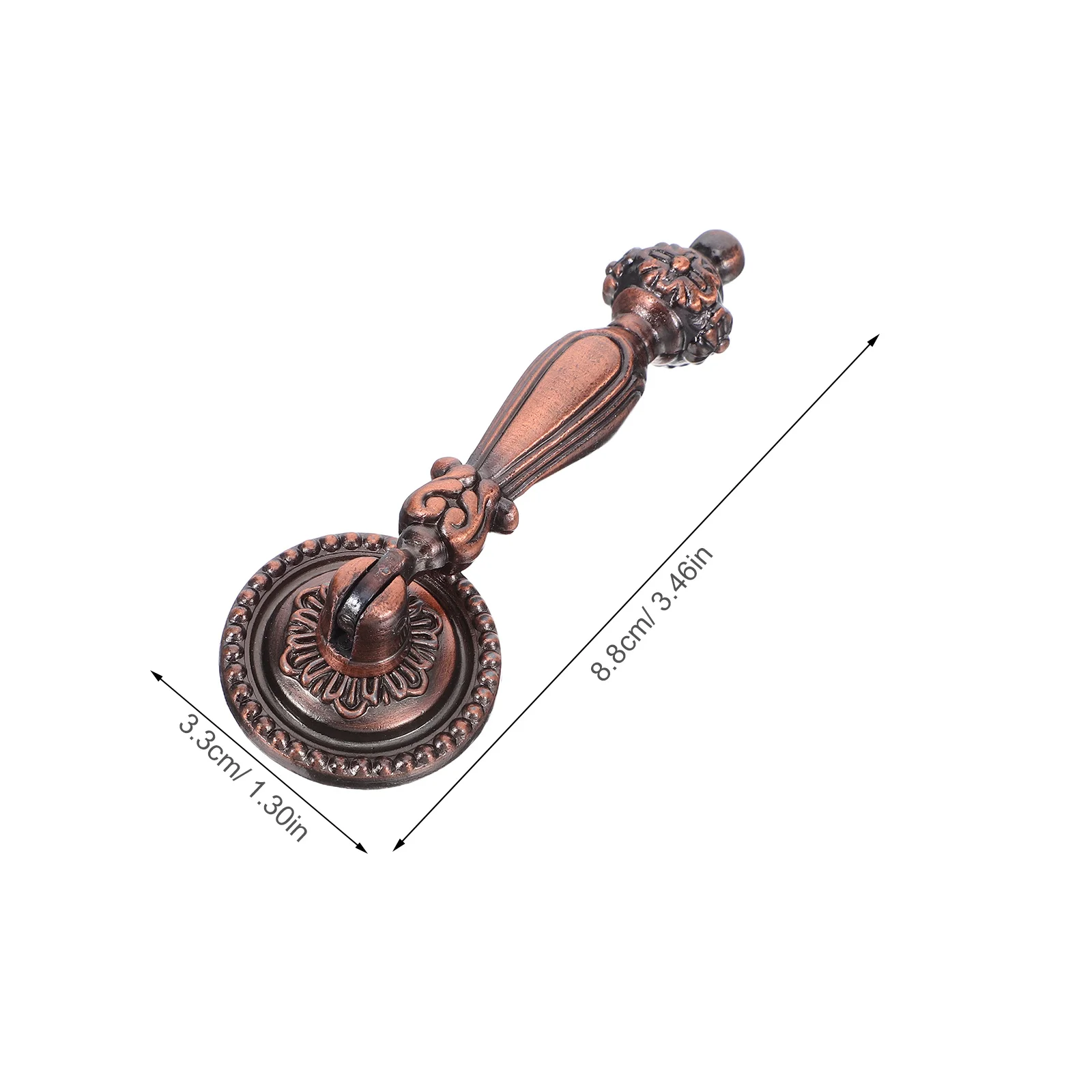 2 шт. элегантные винтажные ручки для шкафа из цинкового сплава с бронзовой отделкой, круглые ручки для ящика, комода, фурнитура