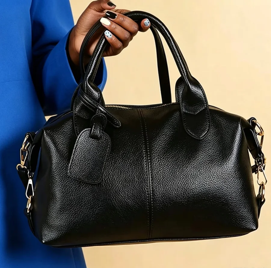 Black Lady Travel Bag Luxury Brand Boston bags PU Cross-body Handbags High Capacity Handbags For Women New Brand Shoulder Bags
