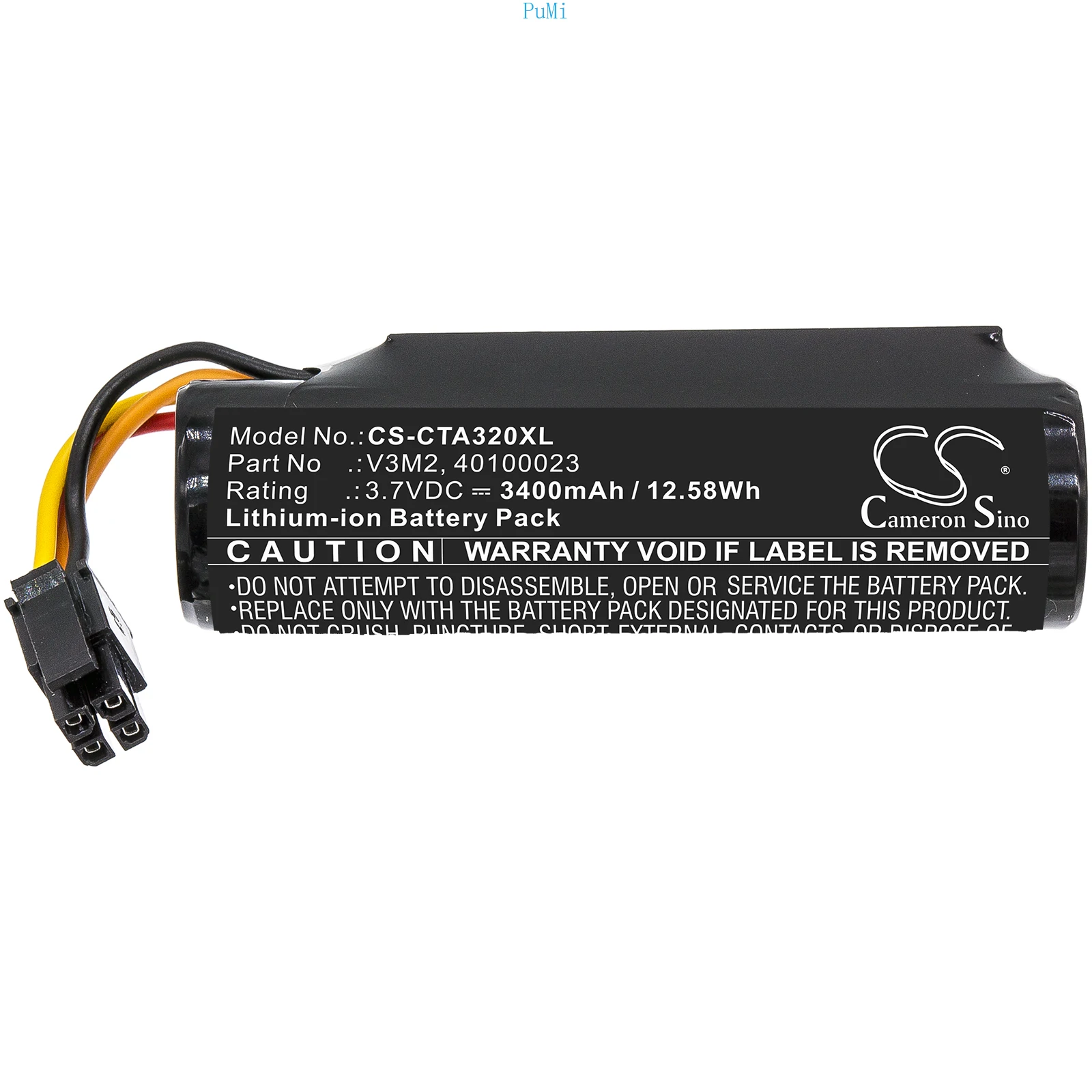 

CameronSino 2600mAh/3400mAh Payment Terminal Battery V3M2 for Castles Vega 3000P, For Dejavoo Z9 Black, Z9 v4, Z8 Valor VL110