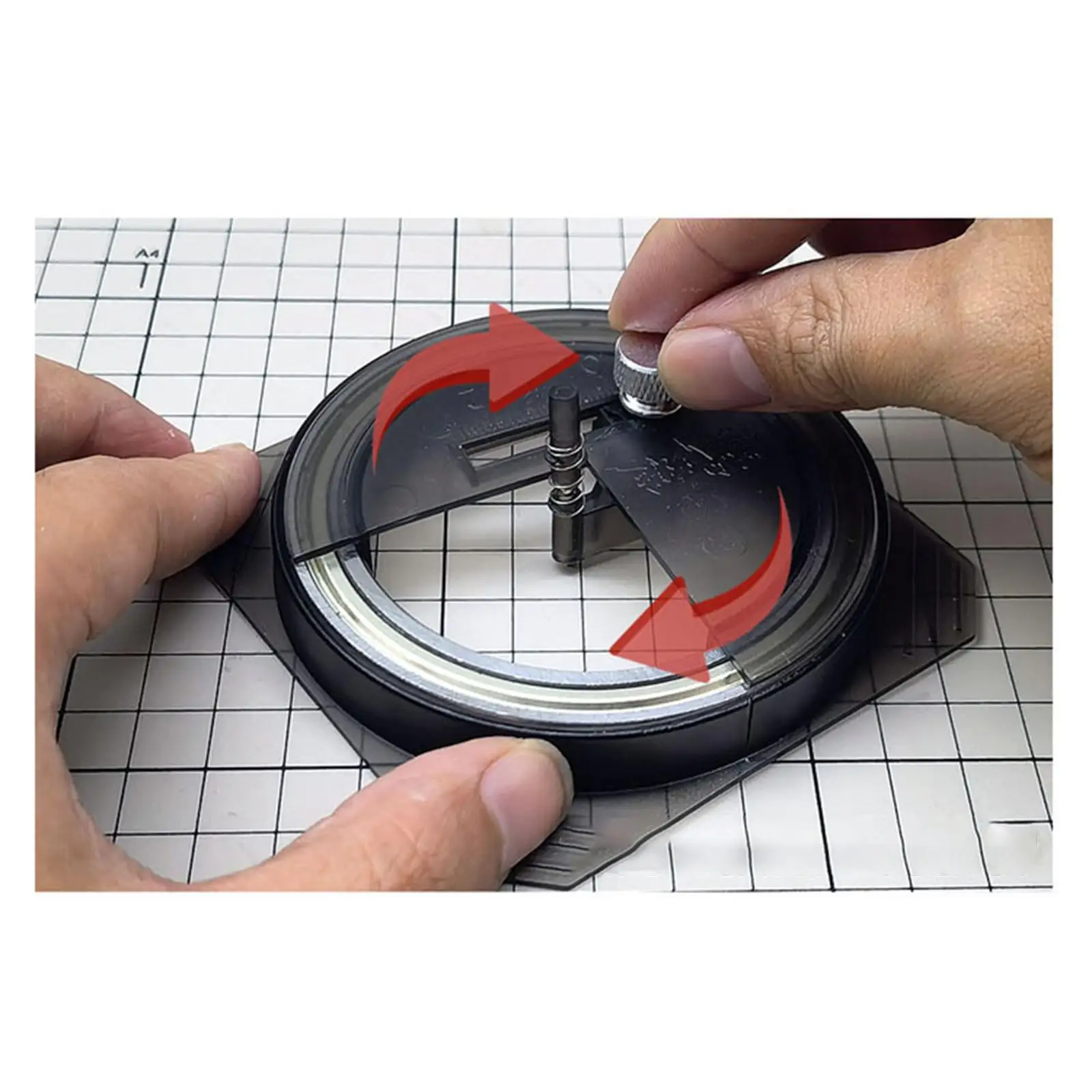 MS-075 Stepless Adjustment Circular Cutter for 1-50mm Round Stickers Hobby Tool Beginner DIY Crafting Making