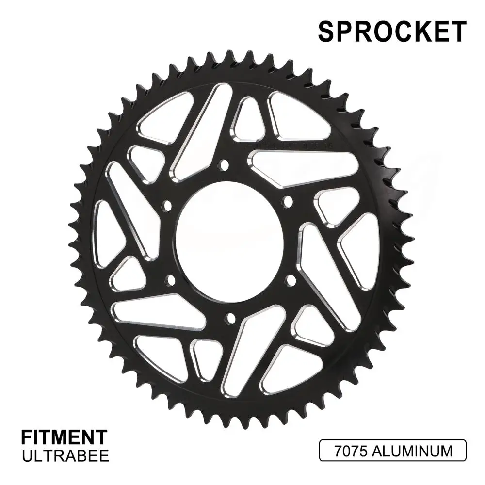 

Motorcycle 54T 7075 Aviation Aluminum Alloy Chain Sprocket For Surron Ultra Bee Electric Bike CNC Motorcycles Accessories