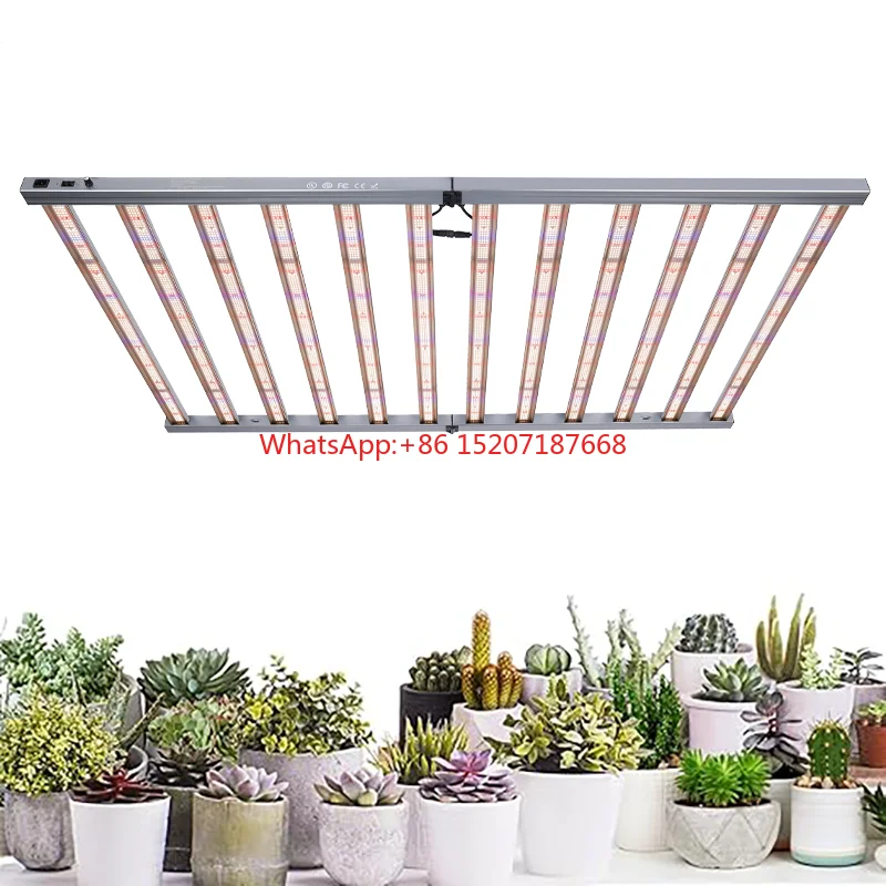 

Samsung Grow Light ETL Dimmable Foldable 9 10 12 Bars 1000W 1200W Full Spectrum Hydroponic Plant Led Grow Light
