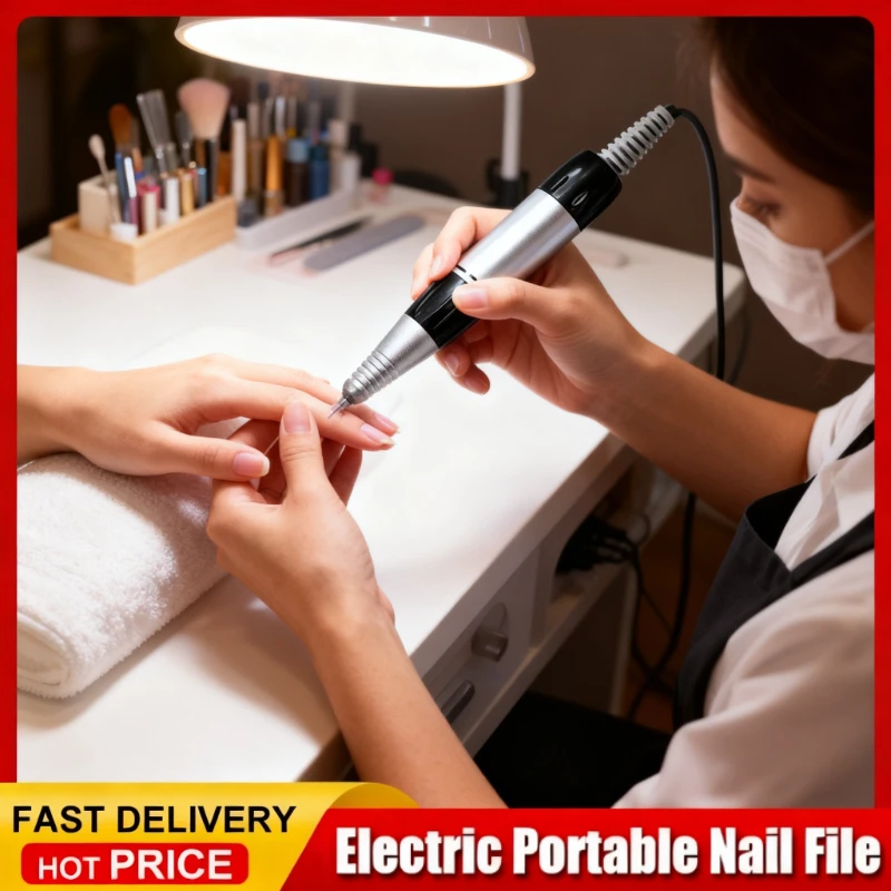 

35000rpm 5Pins Electric Nail Drill Machine Handle Handpiece Pedicure Replacement Pen Manicure Beauty Tool ABE Accessory