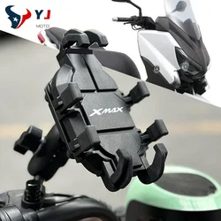 Handlebar Mobile Phone Holder W/ Shock Absorber GPS Stand Bracket For Yamaha Xmax X-MAX 400 300 250 125 Motorcycle Accessories