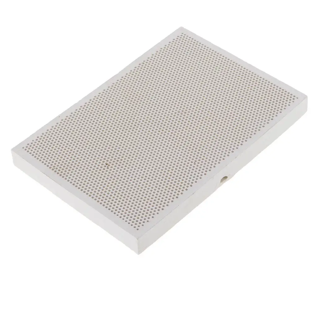 Ceramic Insulating Firebrick 13.6x9.7x1.2cm Refractory Brick Thermal Welding Ceramic Brick - Honeycomb