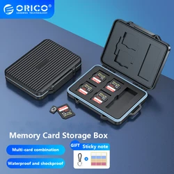 ORICO custodia per schede SD custodia impermeabile per schede di risparmio per schede di memoria TF/SD/CF organizzatore di archiviazione antistatico