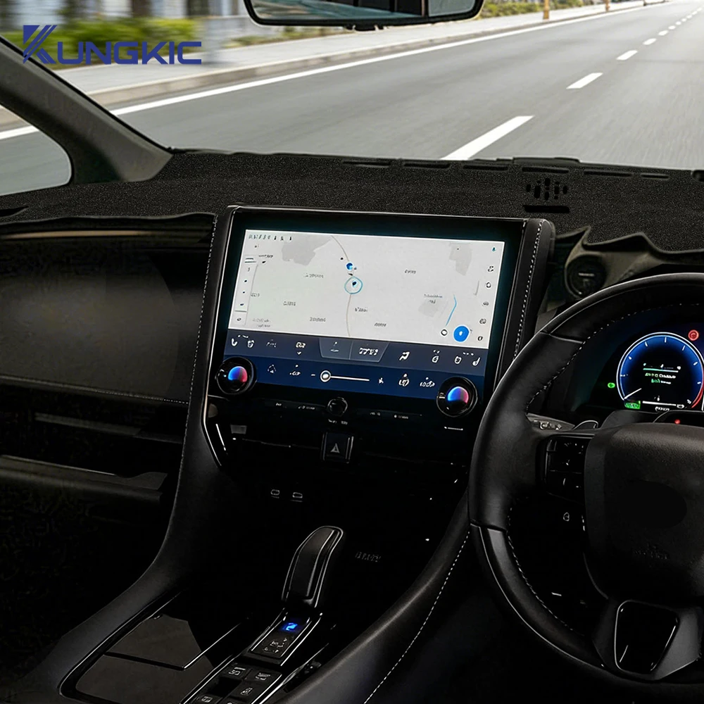 

For Toyota Alphard 40 Series 2024 2025 2026 Dash Mat Sun Protection Non-Slip Shade Pad Polyester Dashboard Interior Accessories