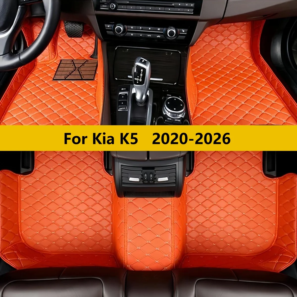

Custom Car Floor Mats For Kia K5 2020 2021 2022 2023 2024 2025 2026 Leather Luxury Mat Rugs Carpet Full Set Auto Interior Parts
