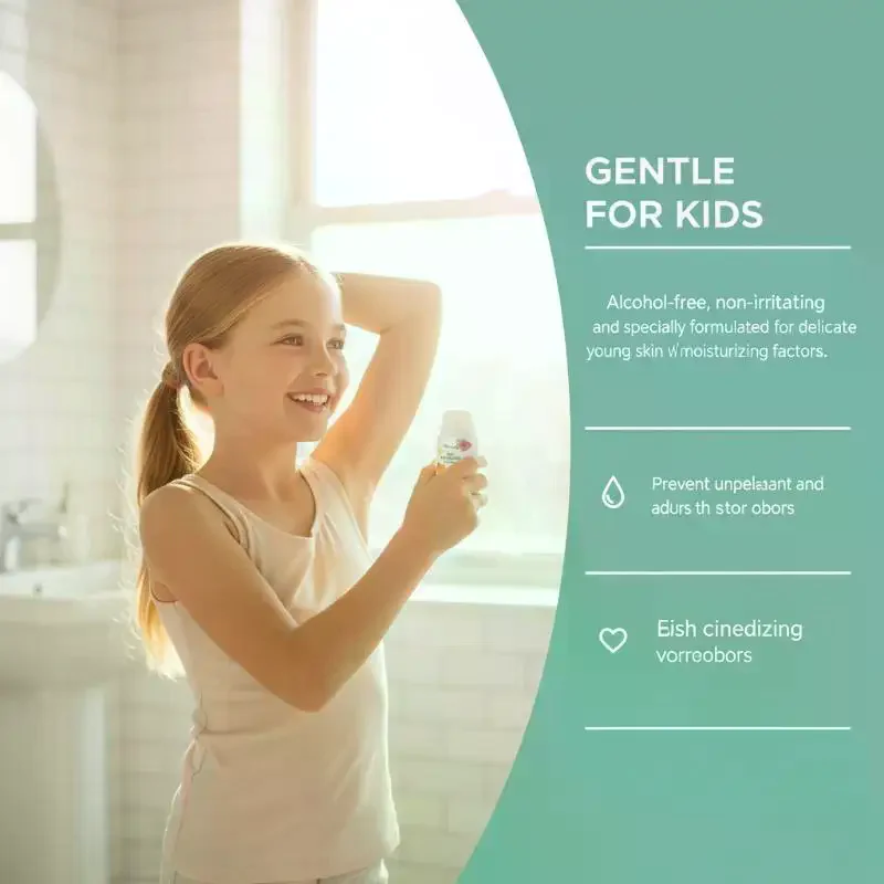 

Kids Vanilla Citrus Deodorant Ball Sweat Control Gentle Fragrance Long Lasting Freshness for School and Playground