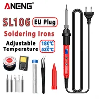 ANENG SL106 Electric Soldering Irons Adjustable Temperature Welding Solder Rework Station Heat Pencil Tip Repair Tools 110V/220V