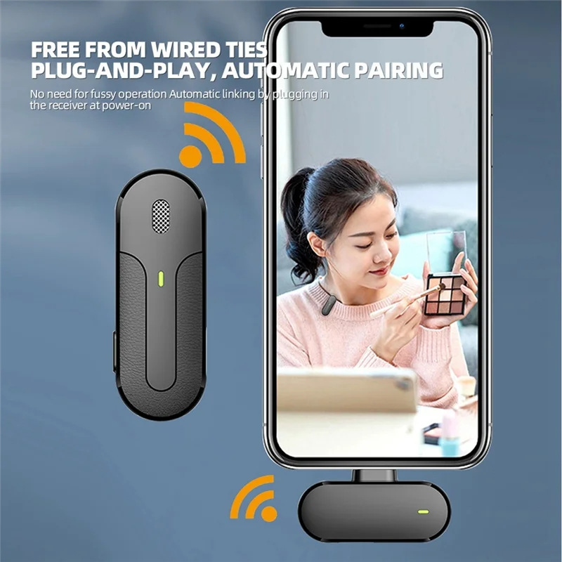 Mini microphone audio efficace à suppression de bruit M8 pour micro de jeu Android/Xiaomi/en direct