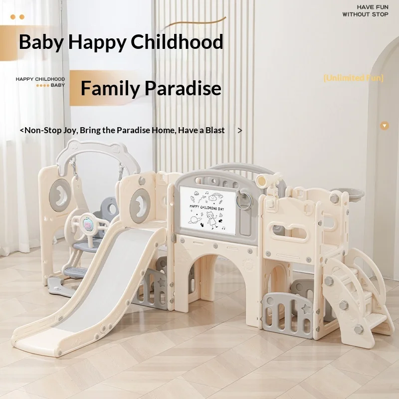 

Foldable Kids Indoor Slide Toddler Playset Climbing Slide Swing Baby Slide Birthday Gift Ages 1 7 Toboganes Slides Slides