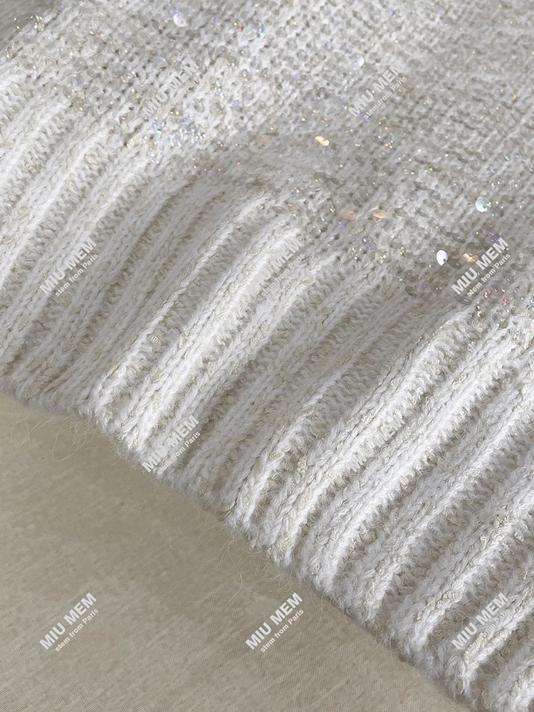 Ele Lady Atasan Rajutan Musim Semi Payet Berkilauan Bordir Berat Faionable Perjalanan Sle Regular Fit Panjang Sve ort L...