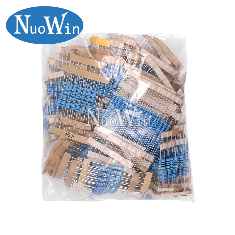 Imagem -02 - Metal Film Resistor Kit Resistência Conjunto Sortimento Pack 1w 03322 m Ohm 122 Válvulas 10 Pcs 1220 Pcs por Lote