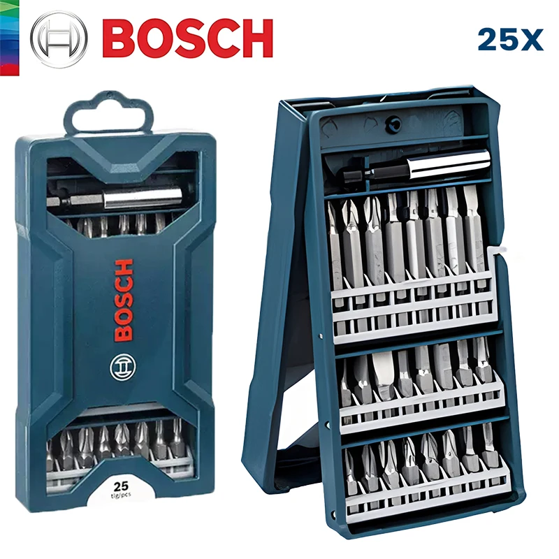 

Bosch 25Pcs Screwdriver Bits Kit High Hardness Hand Drill Bit Screw 25Mm 50Mm Electric Screwdriver Bits for Power Tools Set