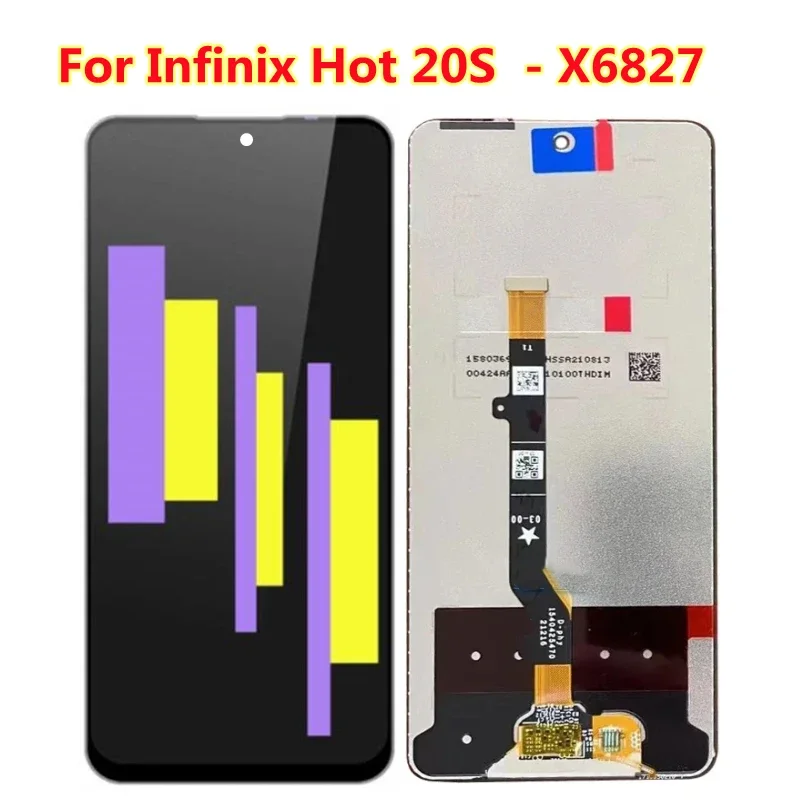 

NEW For Infinix Hot 20S X6827 6.78 Inch LCD Display Touch Screen Digitizer Panel Assembly Replacement