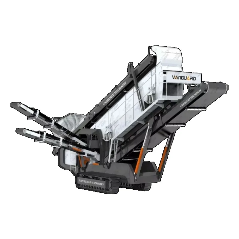 Wheeled Mobile Crushing Station Stone Crushing Line Modular 4 in 1Jaw -Vibrating Feeder-impact Crusher-Vibrating Screen