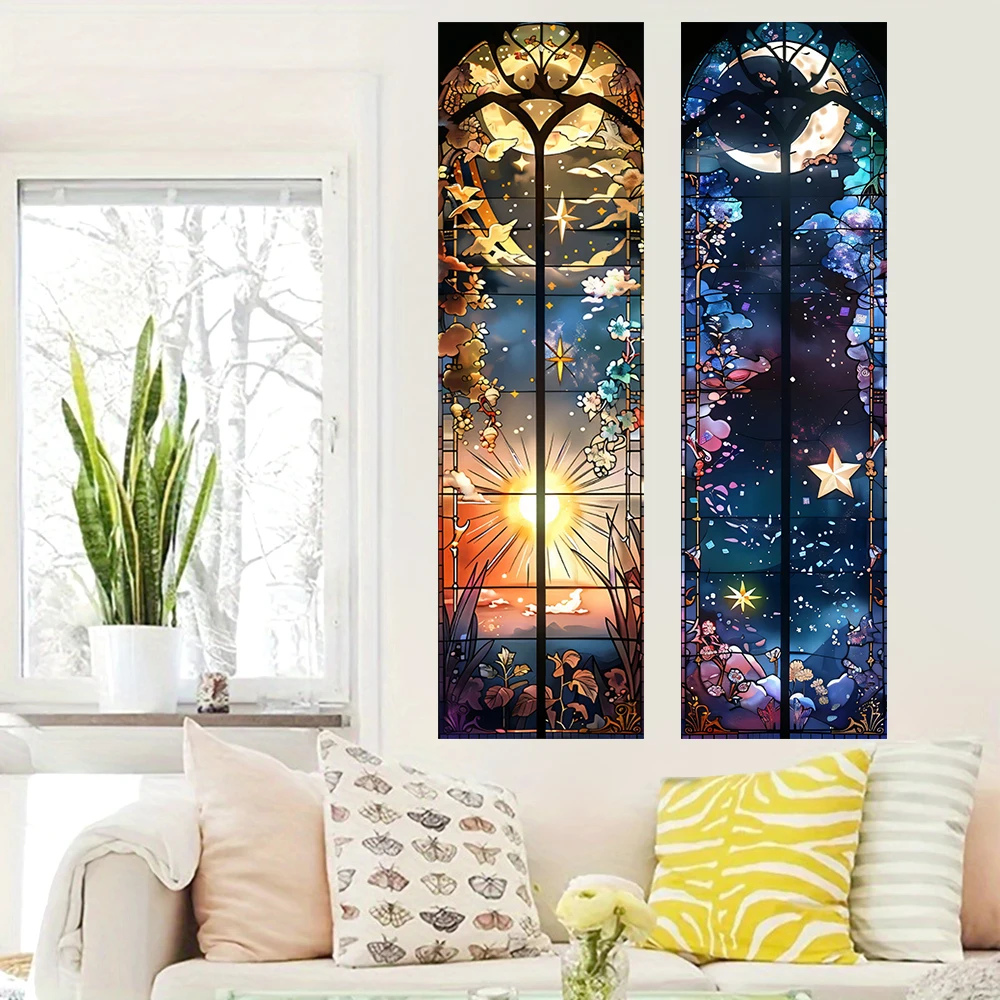 

Flowers Tapestry Star Design Wall Hanging Tapestry for Living Room Bedroom Dorm Party Decor Washable Stitched Edge Tapestries