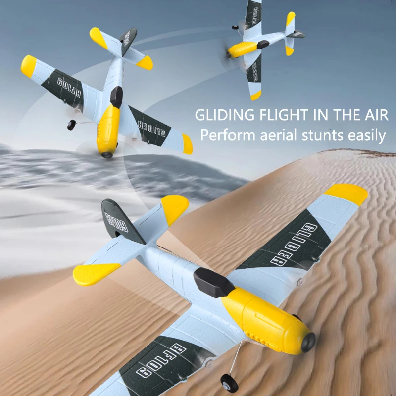 Aereo RC Stunt Aliante telecomandato 2.4G con giroscopio Schiuma EPP Modello di aereo durevole Aereo RC Pronto a volare Giocattoli per bambini Ragazzi