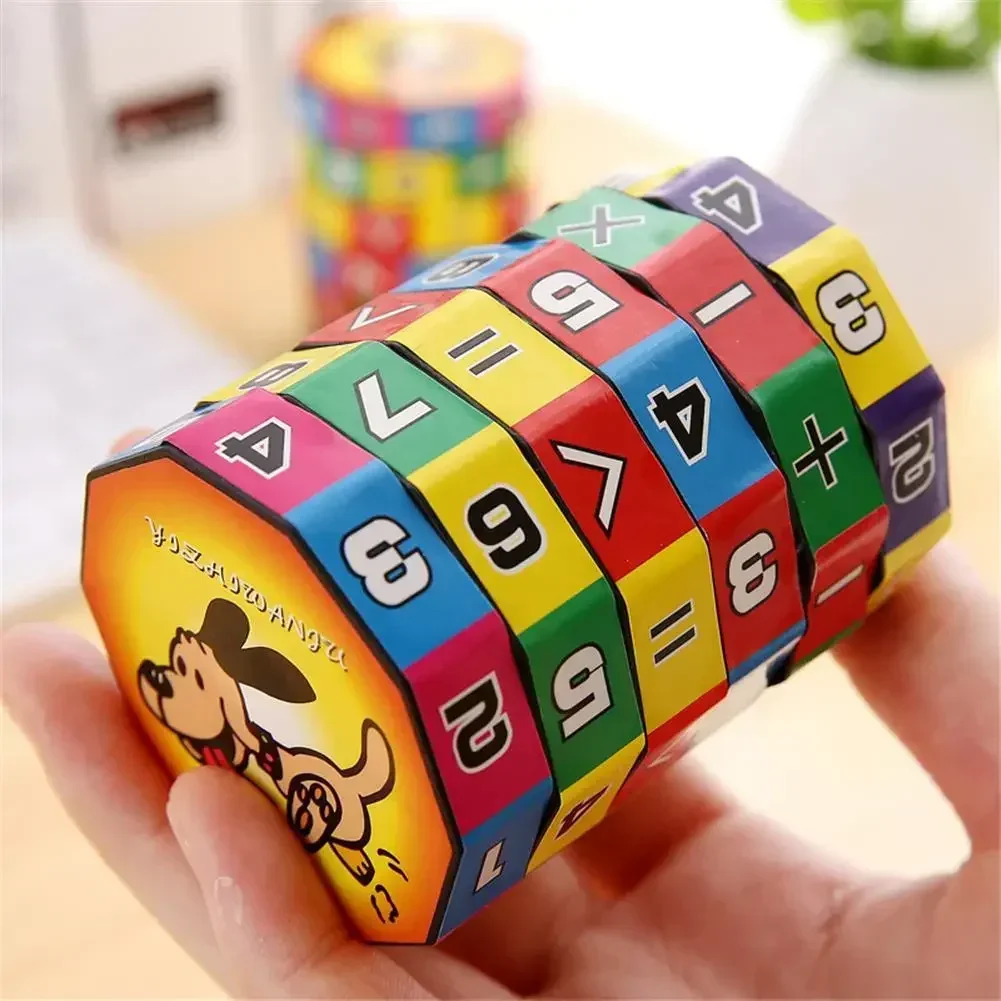 1pcs เด็ก Montessori ของเล่นคณิตศาสตร์ตัวเลข Magic Cube ของเล่นปริศนาเกมการเรียนรู้การศึกษาสนุกคํานวณเกมคณิตศาสตร์