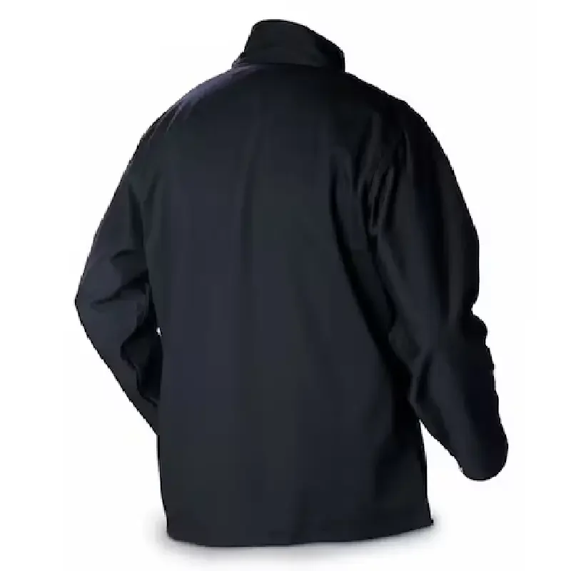 ArcArmor Welding Jacket, Navy, Cotton/Nylon, S