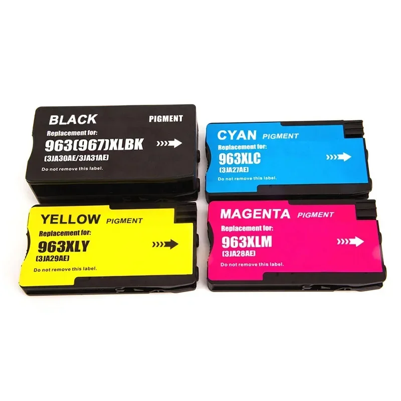 4Color for Hp 963XL 967XL 963 967 XL For HP963 Remanufactured Color Inkjet Ink Cartridge for HP OfficeJet Pro 9010 9015 Printer