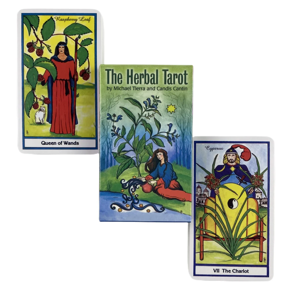 The Herbal Tarot Cards A 78 Deck Oracle English Visions Divination Edition Borad Playing Games