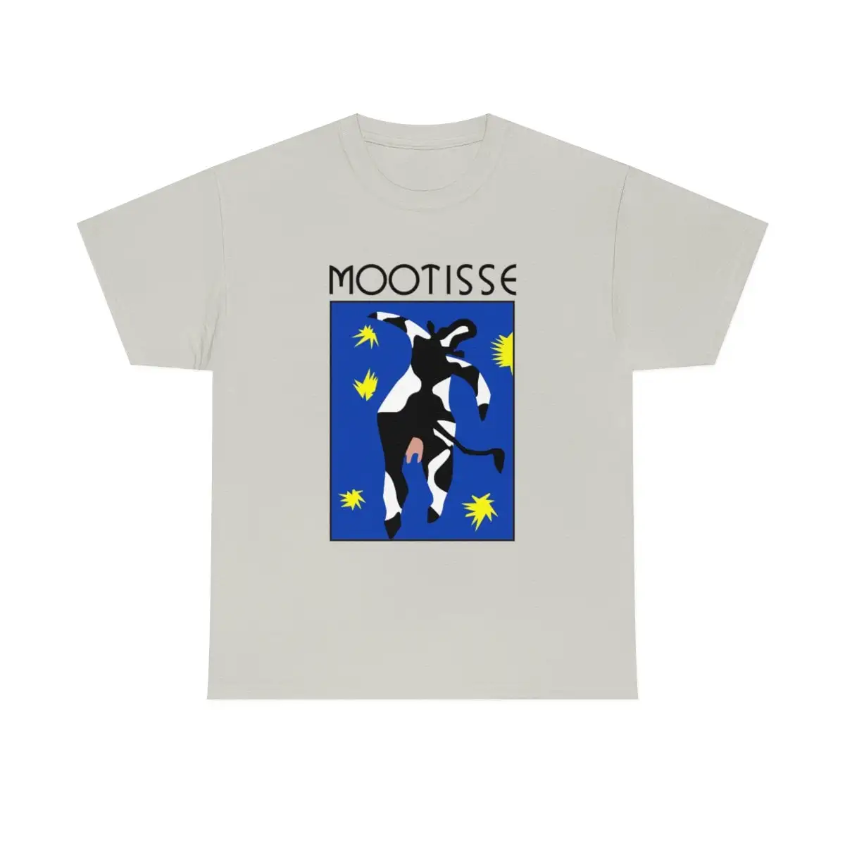 Algodão vaca Matisse T-shirt clássico, Tendência Vintage, Algodão pesado