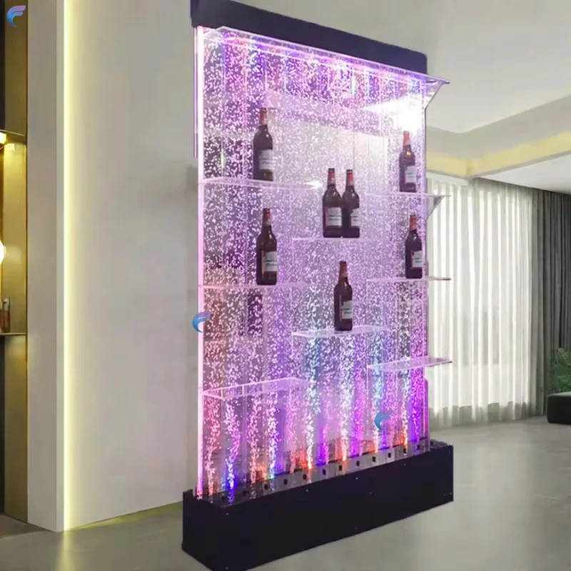 custom.Modern Decoration  Bubble Shelves with Changing LED Light