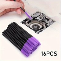 16 packs of silicone sewing machine cleaning brushes, reusable detail clearance cleaner for craftsmanship and hobby maintenance
