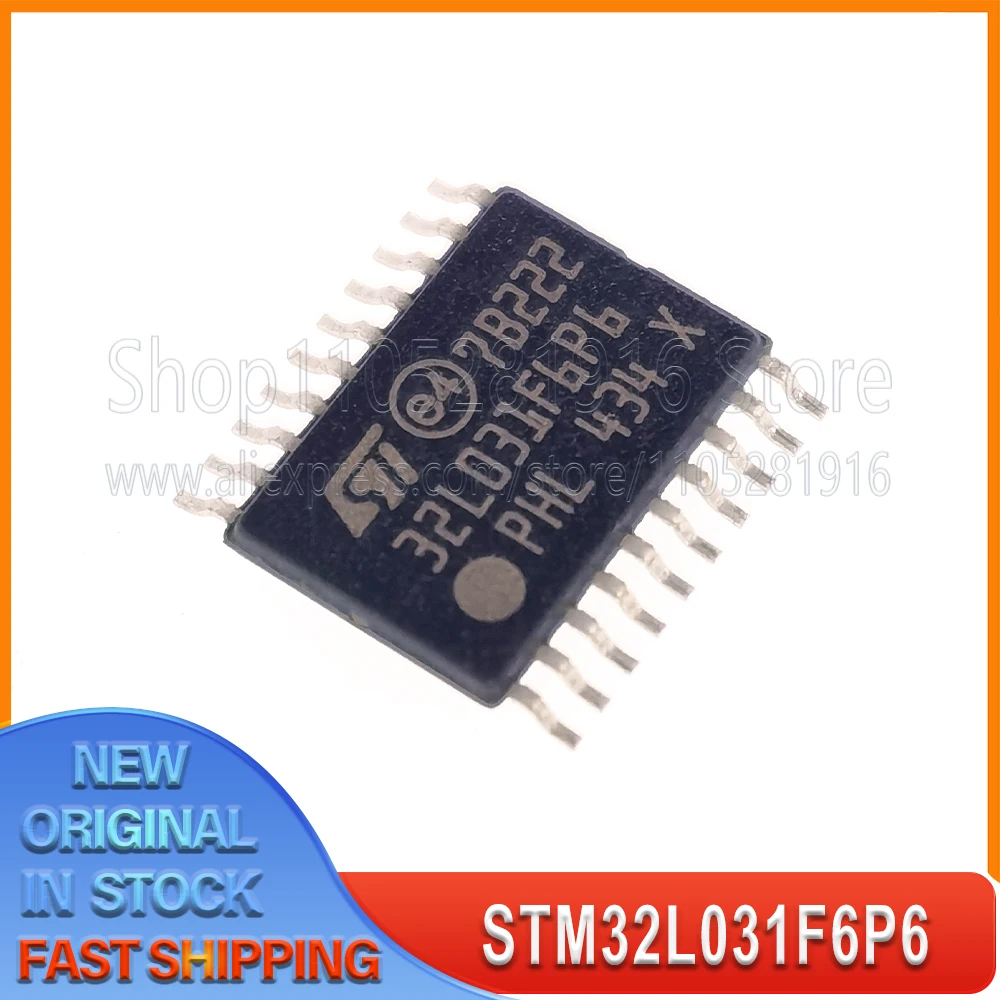 

5~100PCS/LOT STM32L031F6P6 STM32L031F6P STM32L031F6 STM32L031F STM32L031 IC MCU 32BIT 32KB FLASH 20TSSOP 100% New Spot stock