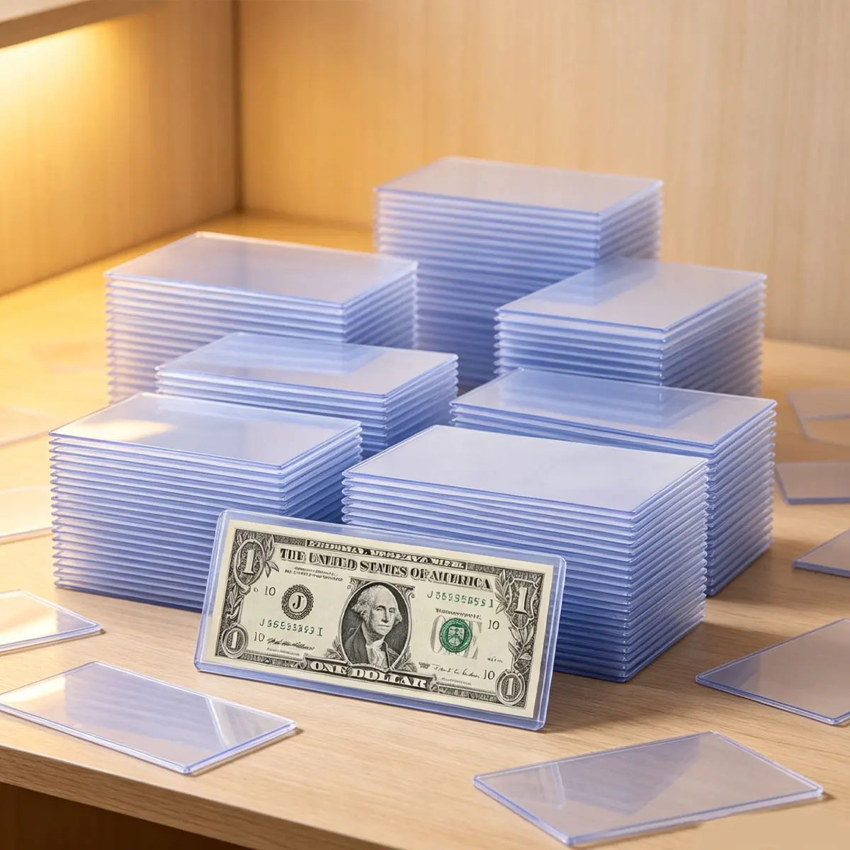 16Pcs Hard Plastic Sleeves for US Dollar Coins & Banknotes – Transparent Rigid Protector Cases for Commemorative Coins, ZSY