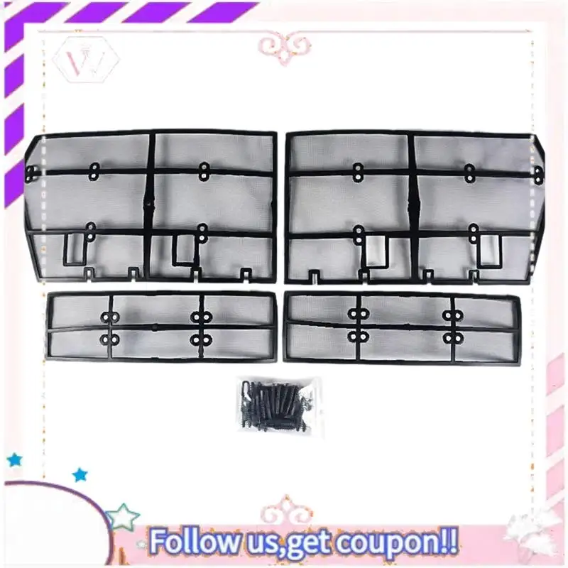 

A76T-4PCS Grille Insect Screening Mesh Front Grille Net For Toyota Land Cruiser Prado 2018 2019 FJ 150 Replacement Parts Accesso
